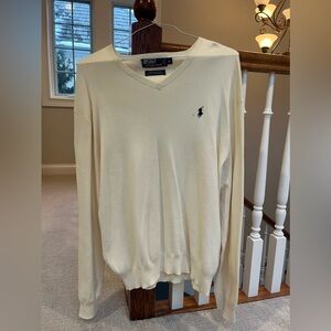 Men’s Polo by Ralph Lauren Cream Sweater